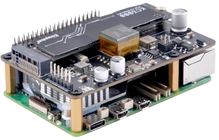 Raspberry Pi 5 cluster node exploded view